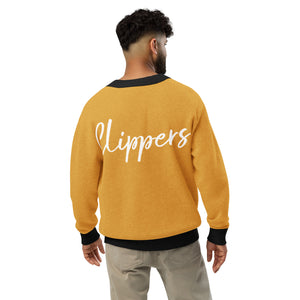 Clipper Classic Unisex Cardigan - Gold/White
