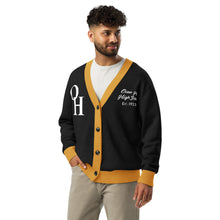 Load image into Gallery viewer, Clipper Classic Unisex Cardigan - Black/Gold
