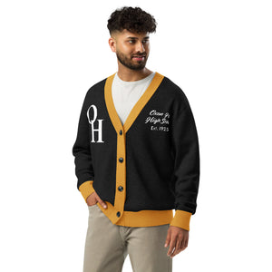 Clipper Classic Unisex Cardigan - Black/Gold