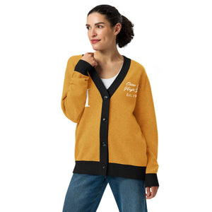 Clipper Classic Unisex Cardigan - Gold/White