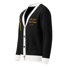 Load image into Gallery viewer, Clipper Classic Unisex Cardigan - Black/White