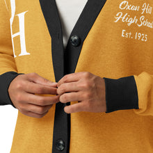 Load image into Gallery viewer, Clipper Classic Unisex Cardigan - Gold/White