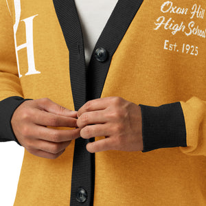 Clipper Classic Unisex Cardigan - Gold/White