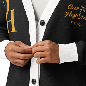 Clipper Classic Unisex Cardigan - Black/White