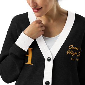 Clipper Classic Unisex Cardigan - Black/White