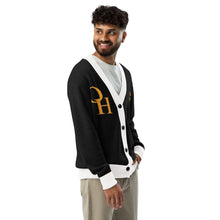 Load image into Gallery viewer, Clipper Classic Unisex Cardigan - Black/White