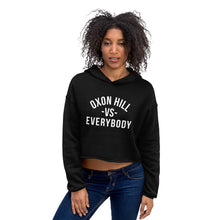 Load image into Gallery viewer, Oxon Hill -VS- Everybody Black Women&#39;s Crop Hoodie